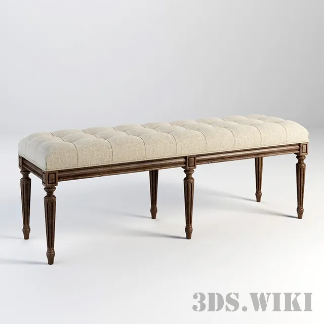 furniture - Bench Gramercy Home 801.006-2N7 3D Model
