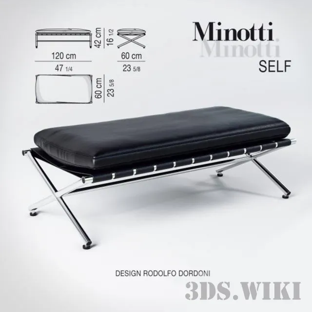 furniture - Bench Self 3D Model