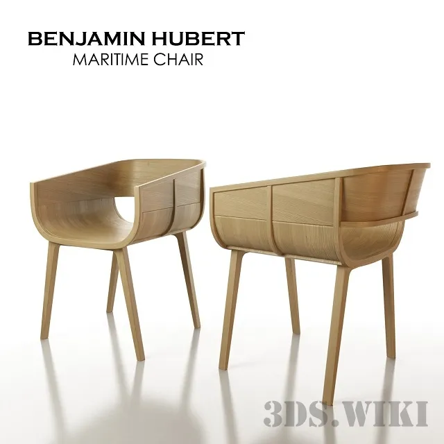 furniture - Benjamin Hubert Maritime Wooden Chair 3D Model