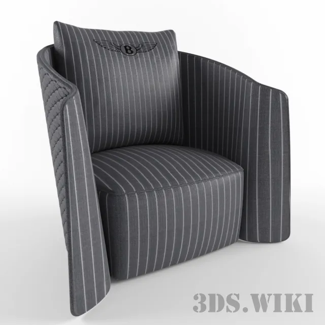 furniture - Bentley (Butterfly) - Armchair 3D Model
