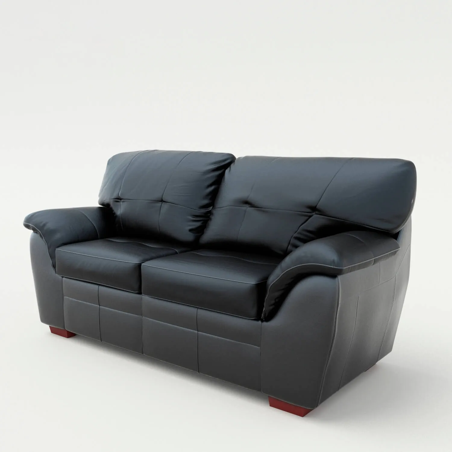 furniture - Berbu sofa Bed 2-seater black 3D Model