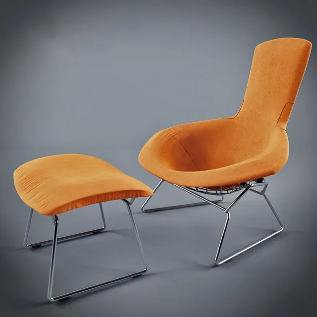 furniture - Bertoia Bird chair 3D Model
