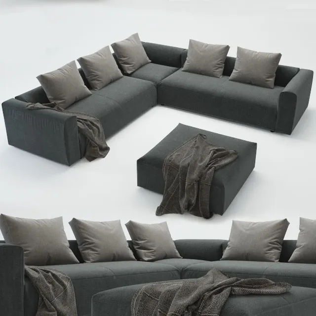 furniture - Biba Salotti sofa set 5 3D Model