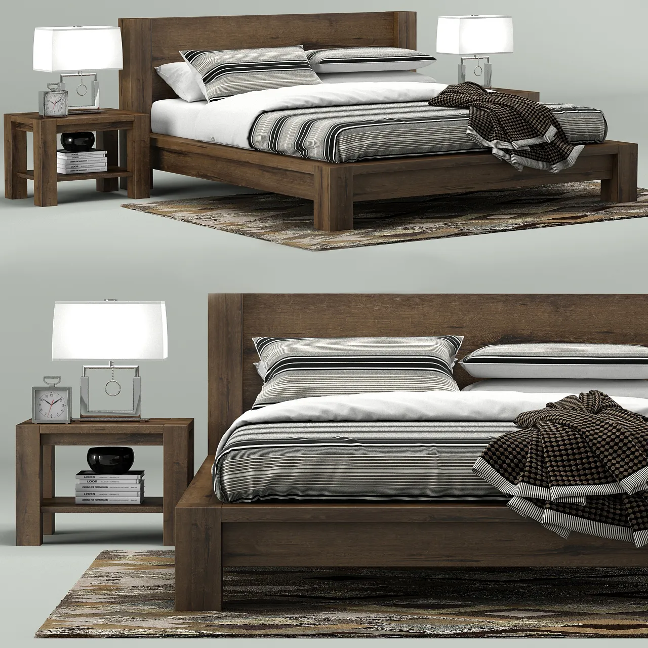 furniture - Big Sur Bed collection 6 3D Model
