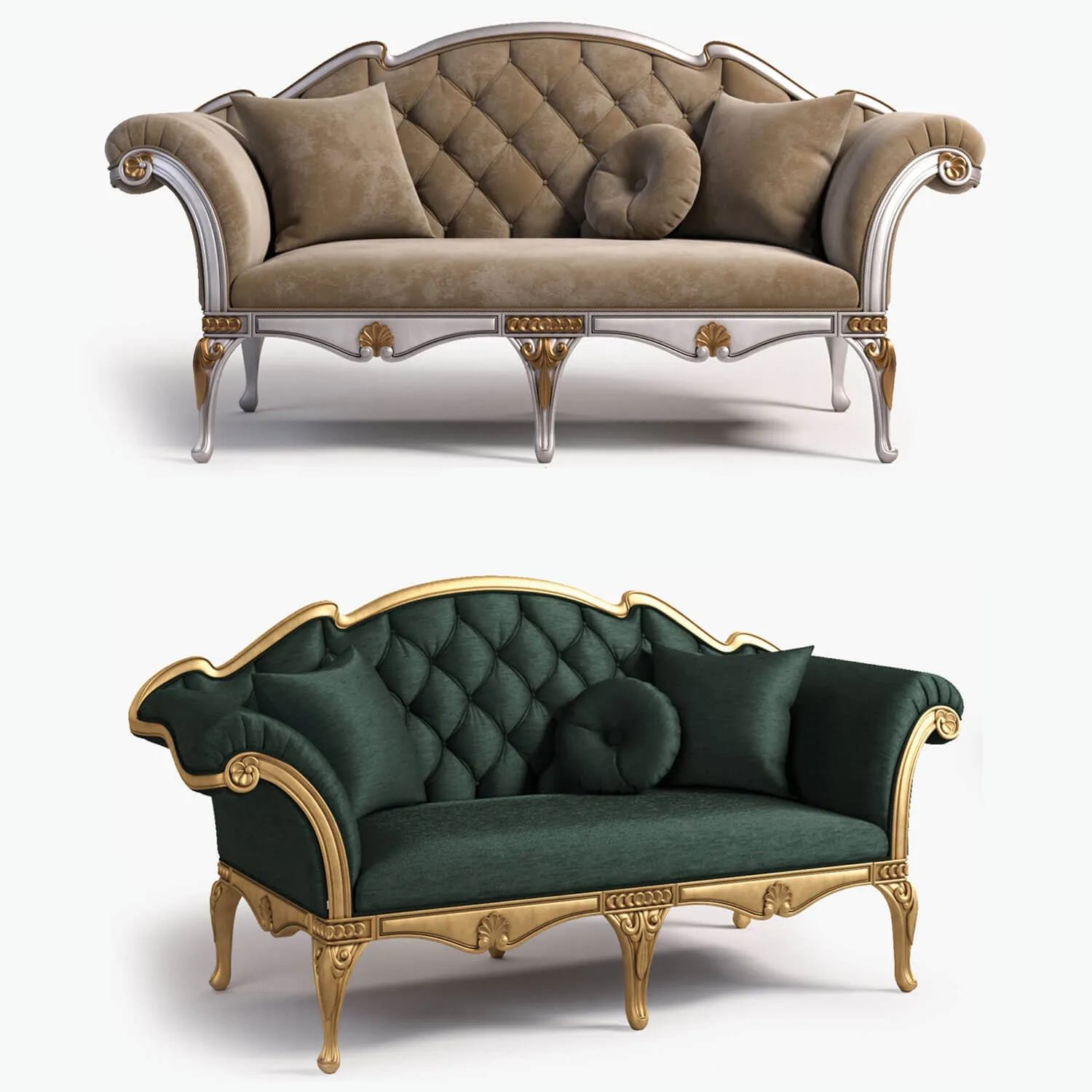furniture - Bijoux sofa 3D Model