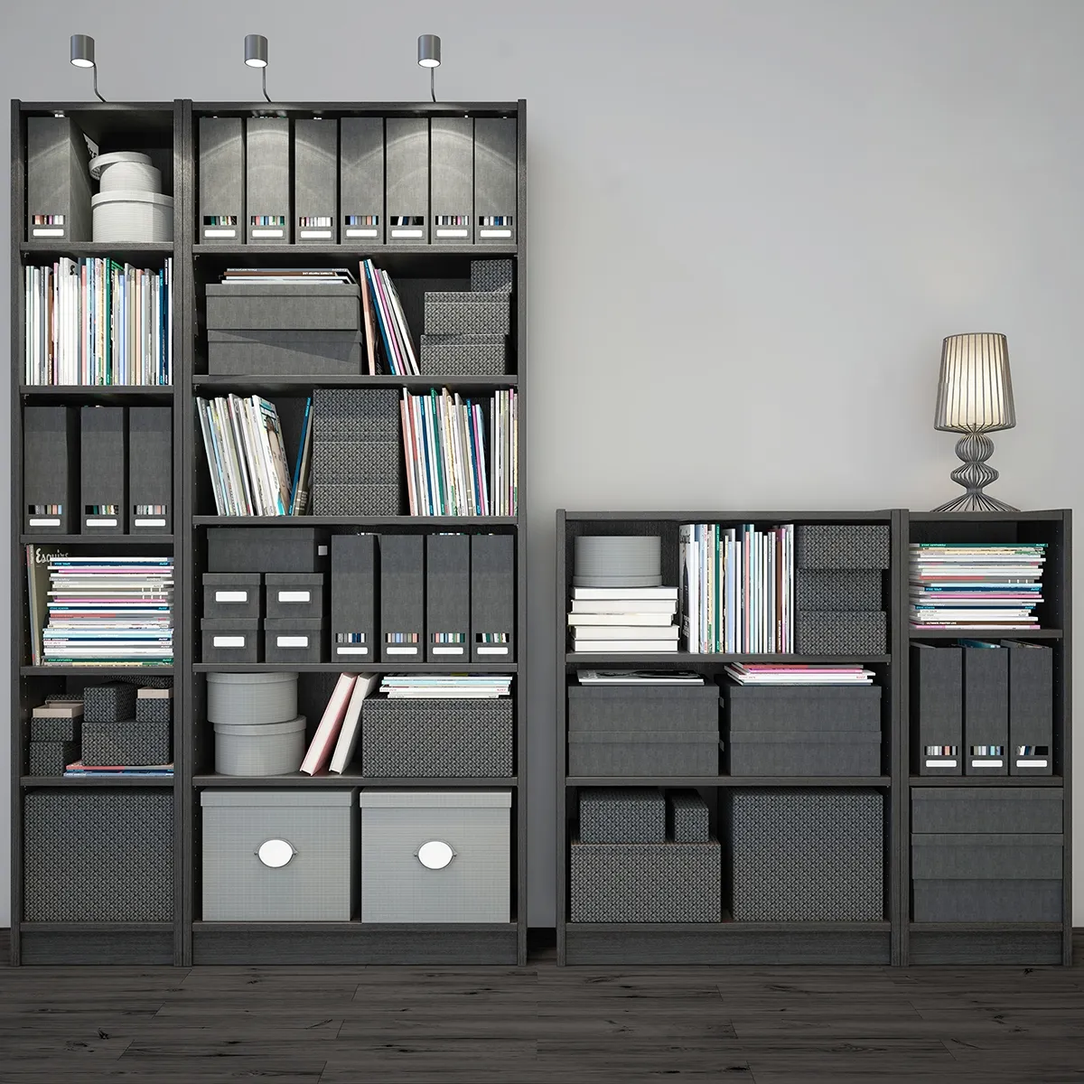 furniture - Billy bookcase 01 3D Model