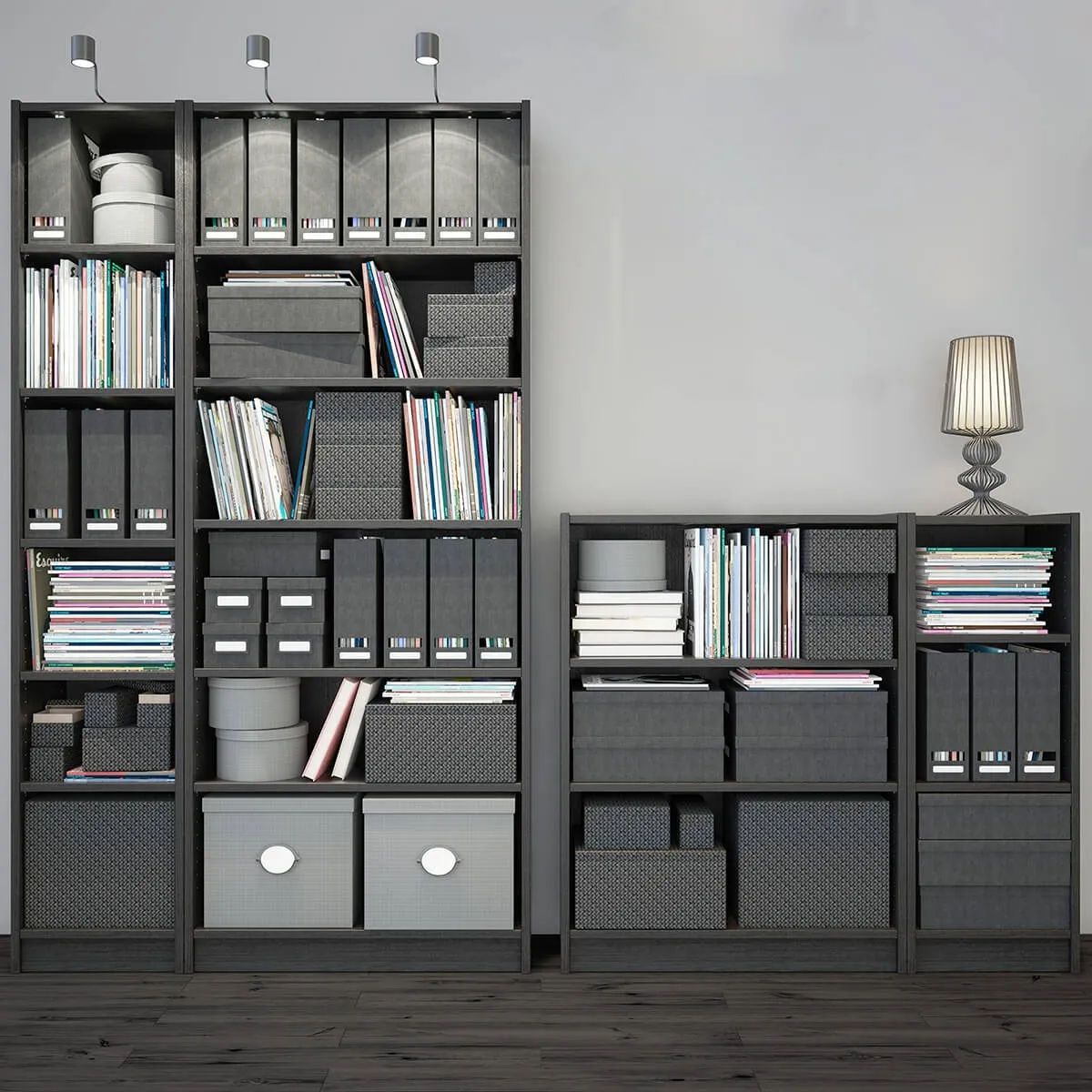 furniture - Billy Bookcase IKEA 3D Model