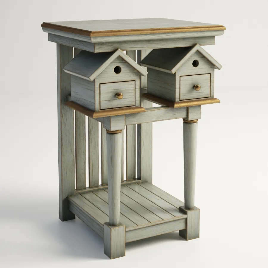 furniture - Birdhouse table 08 3D Model