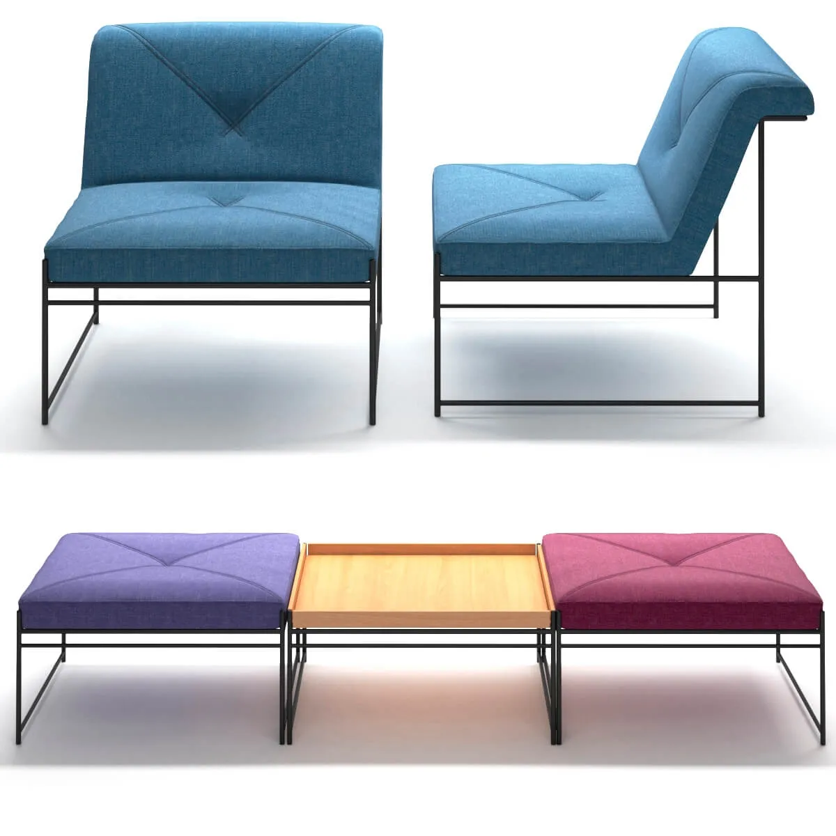 furniture - Bla station Unit 3D Model