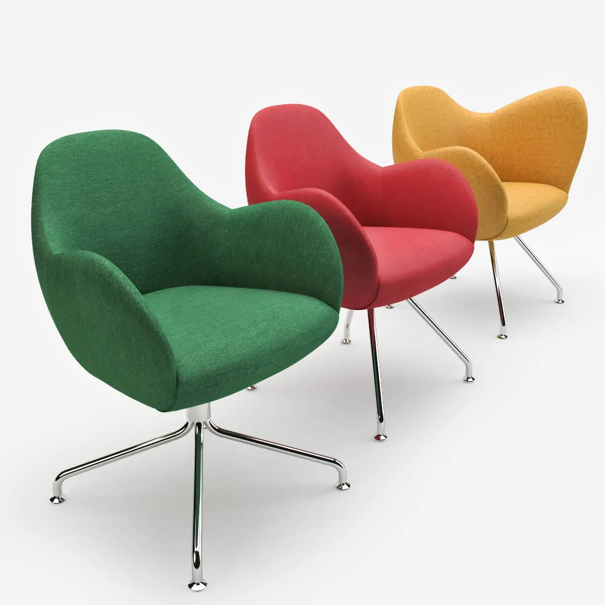 furniture - Bla Station Wilmer armchair set 3D Model