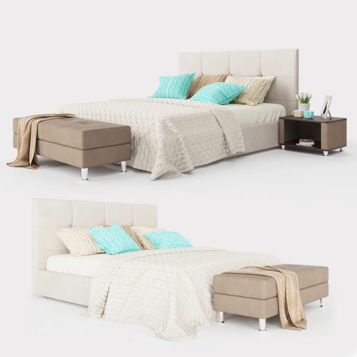 furniture - Blest bed Michel 45 3D Model