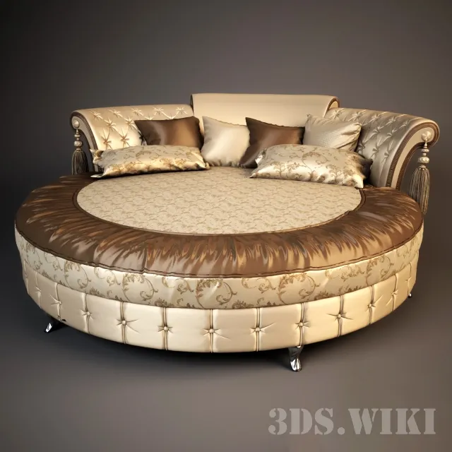 furniture - Bm style Queen bed 3D Model