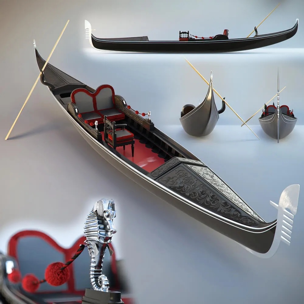 furniture - Boat 63 3D Model