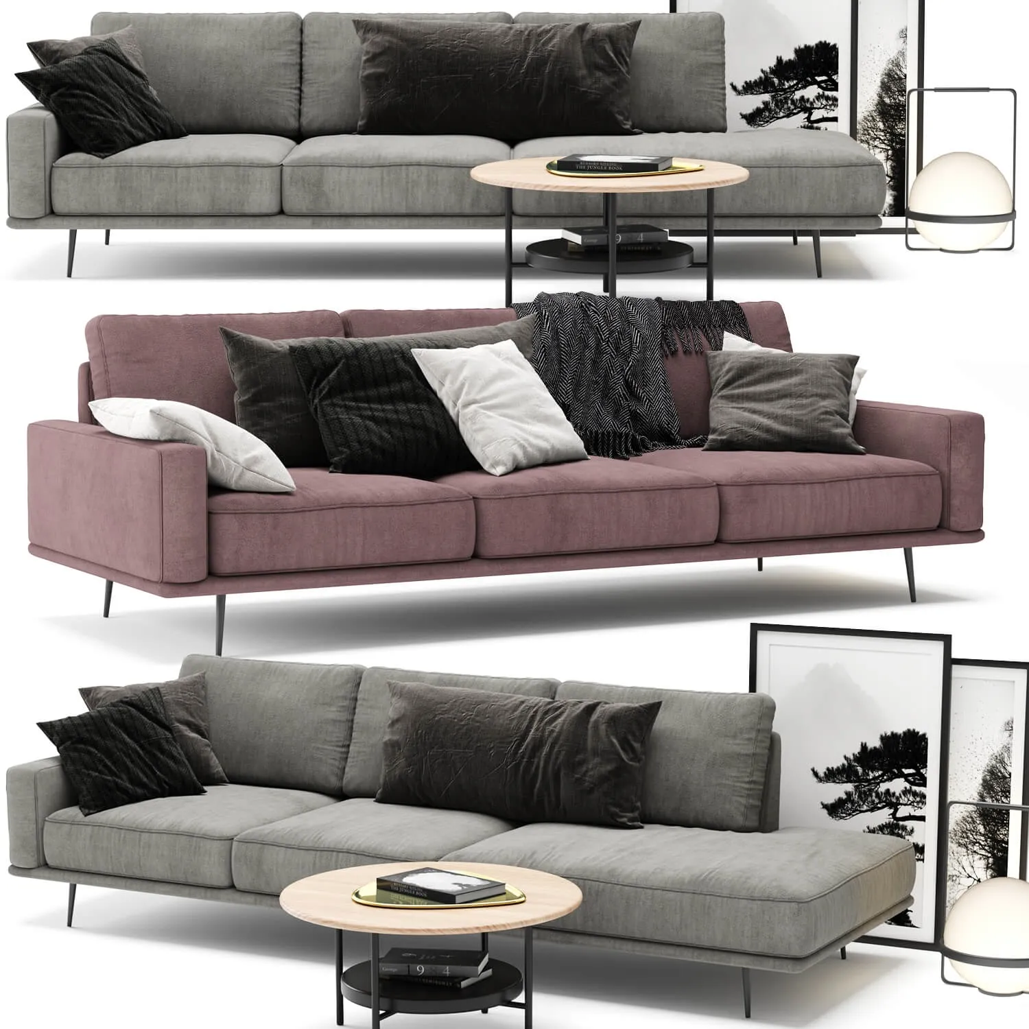 furniture - BoConcept Carlton sofa A 3D Model