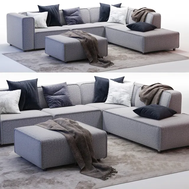furniture - BoConcept Carmo sofa 5 3D Model