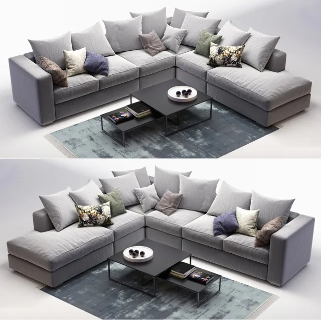 furniture - BoConcept Cenova sofa  96 3D Model