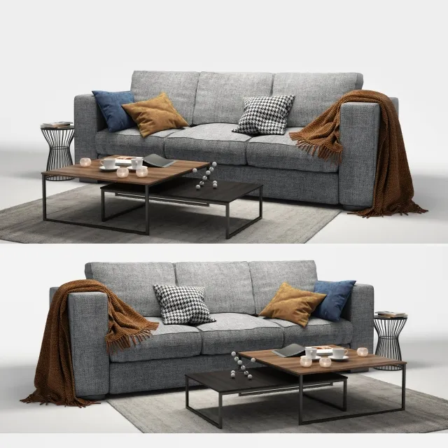 furniture - BoConcept Cenova_5 Sofa 3D Model