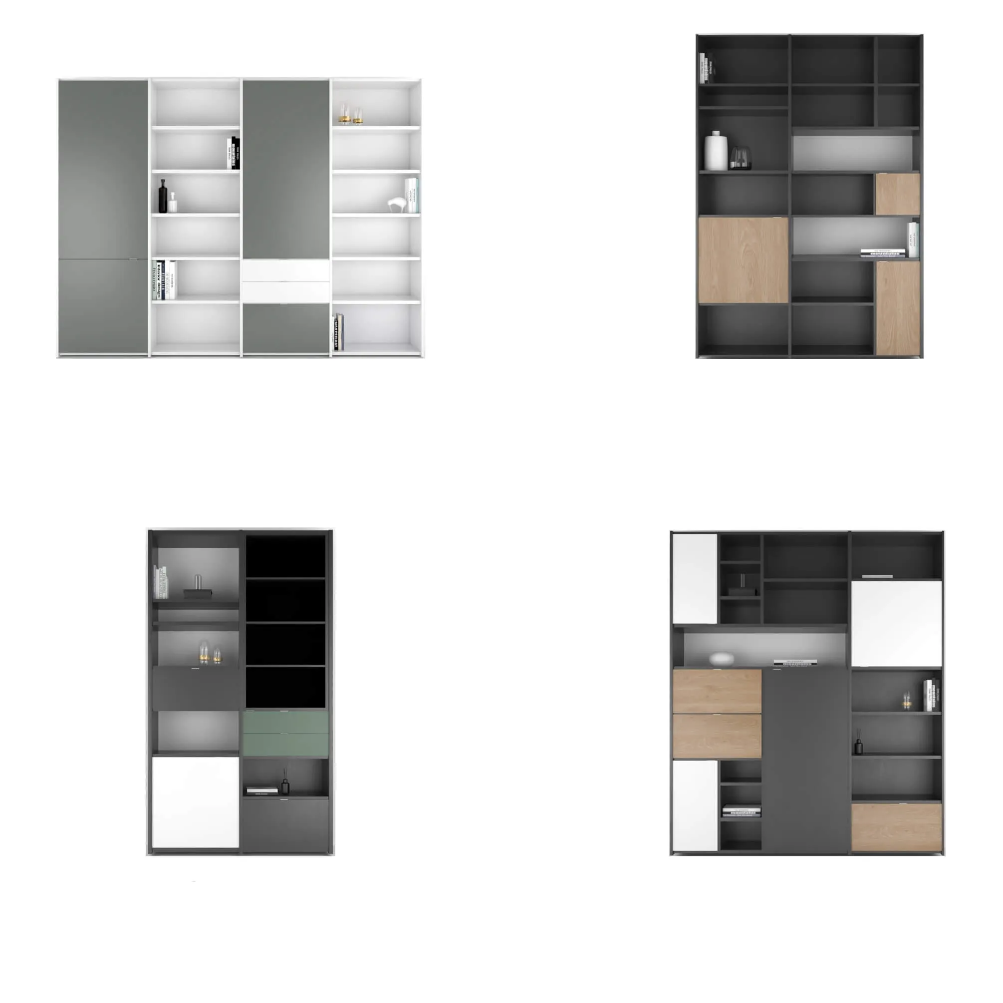furniture - BoConcept Copenhagen wall system set 2 3D Model