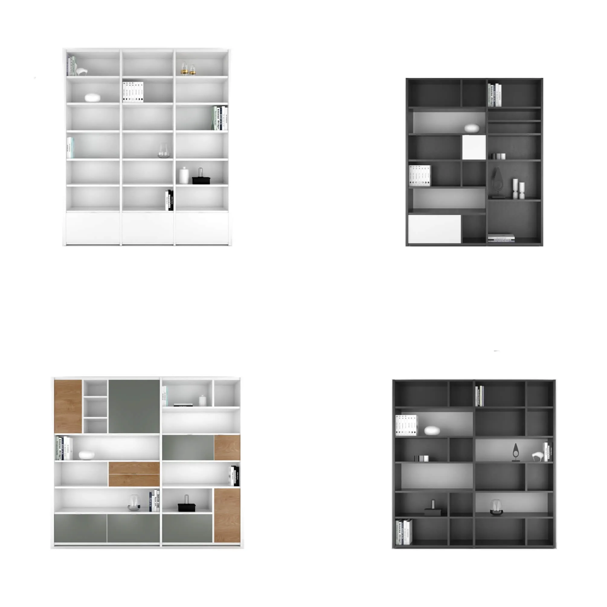 furniture - BoConcept Copenhagen wall system set 3 3D Model
