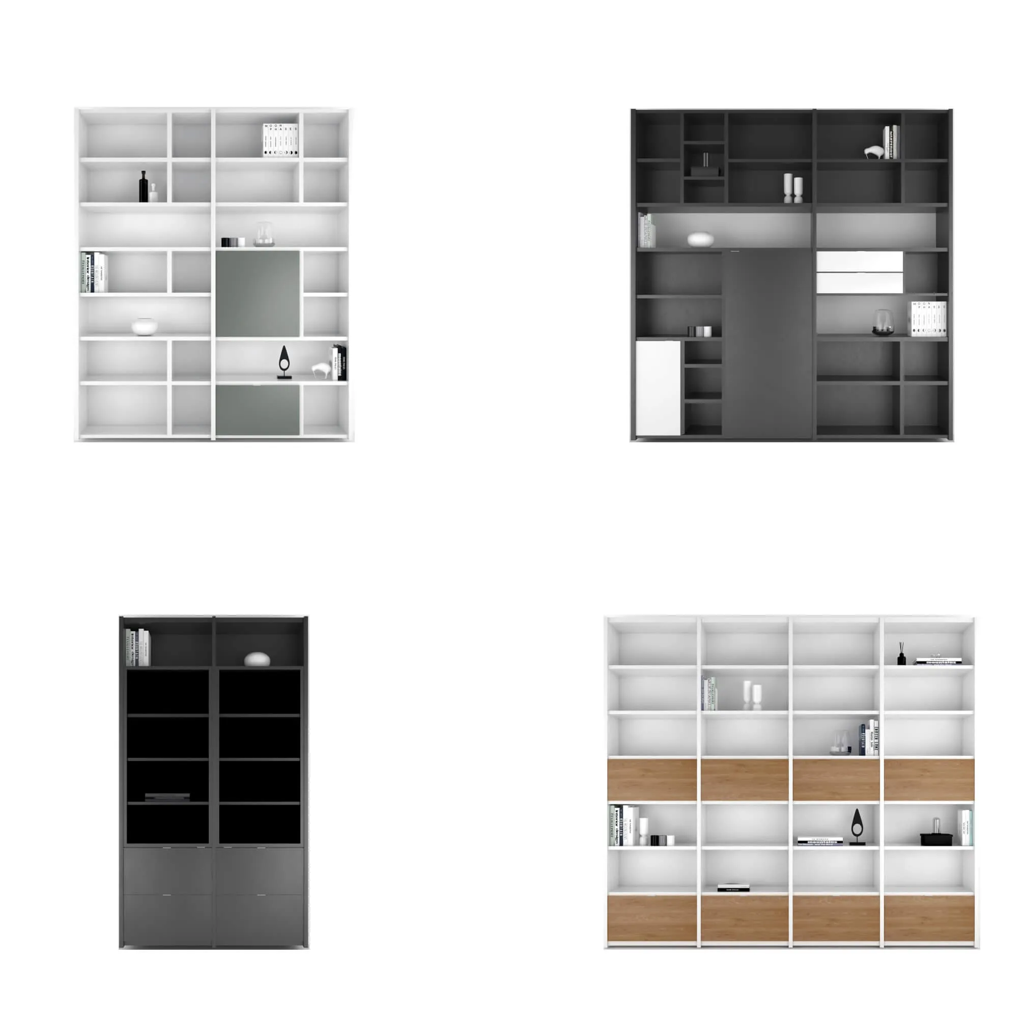 furniture - BoConcept Copenhagen wall system set 4 3D Model