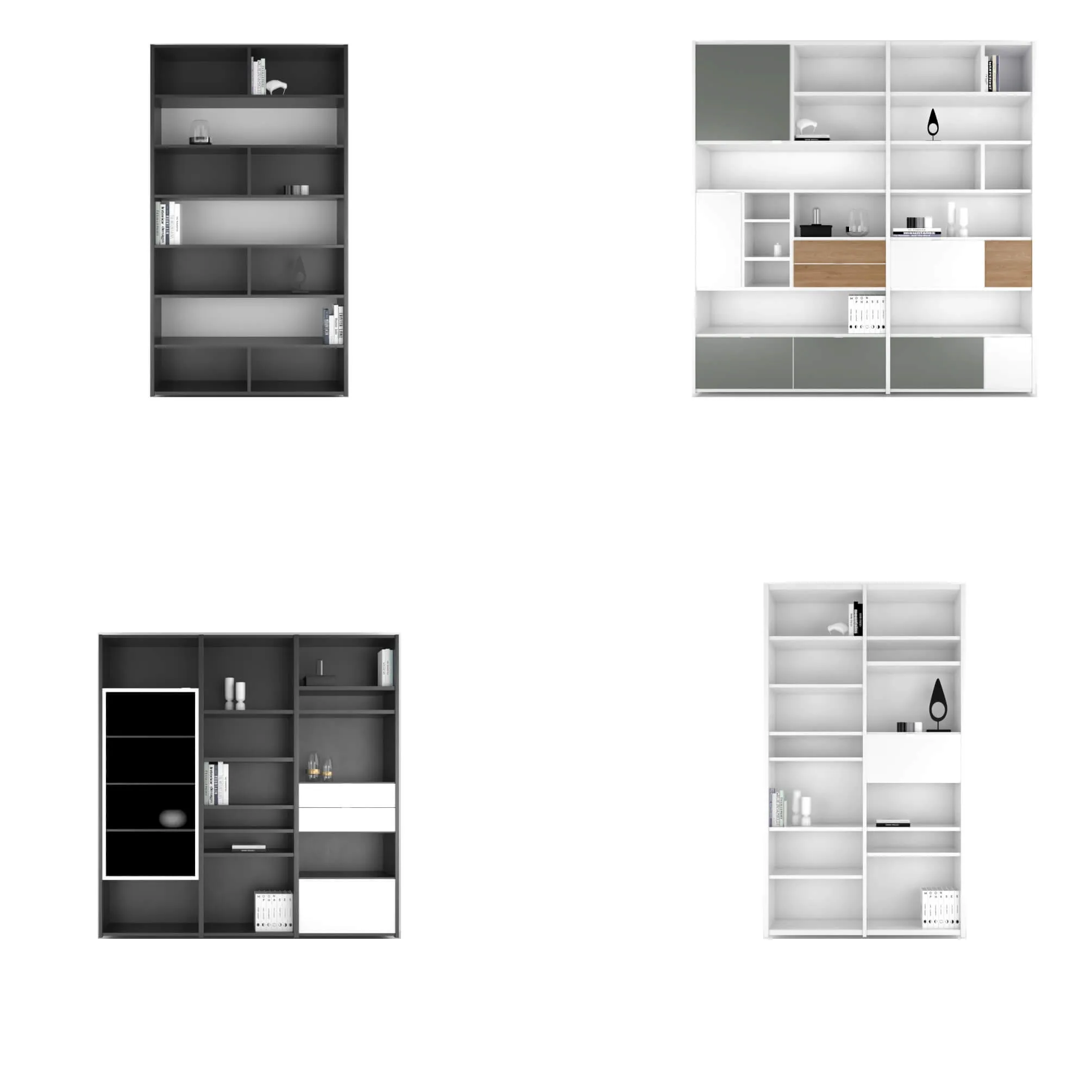 furniture - BoConcept Copenhagen wall system set 5 3D Model