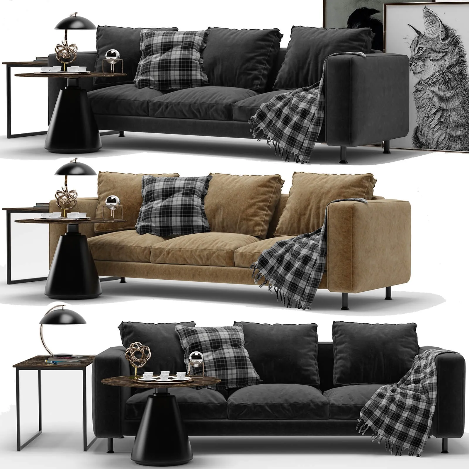 furniture - BoConcept Indivi Sofa 001 3D Model