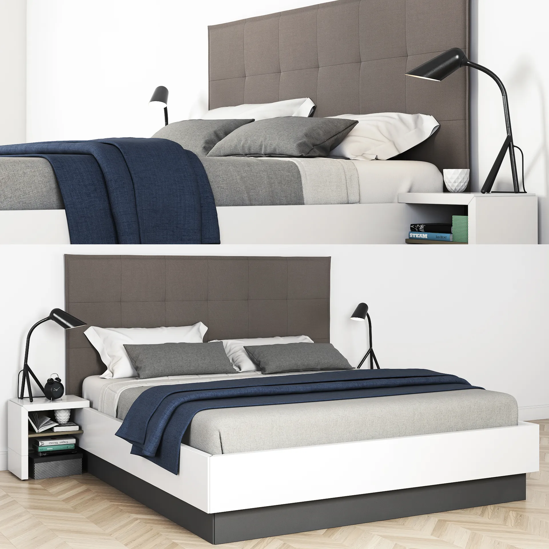 furniture - Boconcept Lugano bed 3D Model