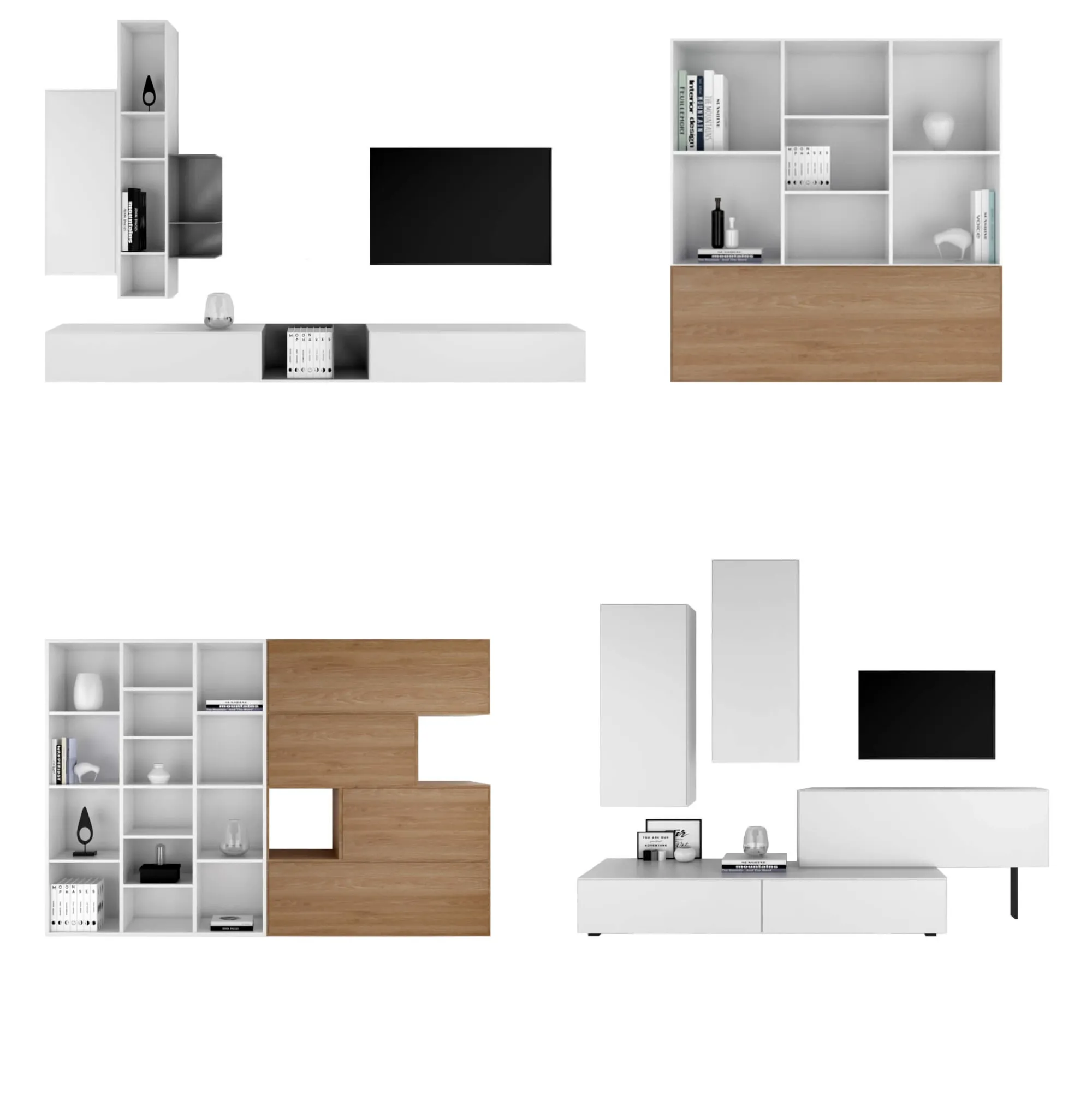 furniture - BoConcept Lugano wall system set 1 3D Model