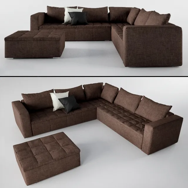 furniture - BoConcept Mezzo sofa 3D Model