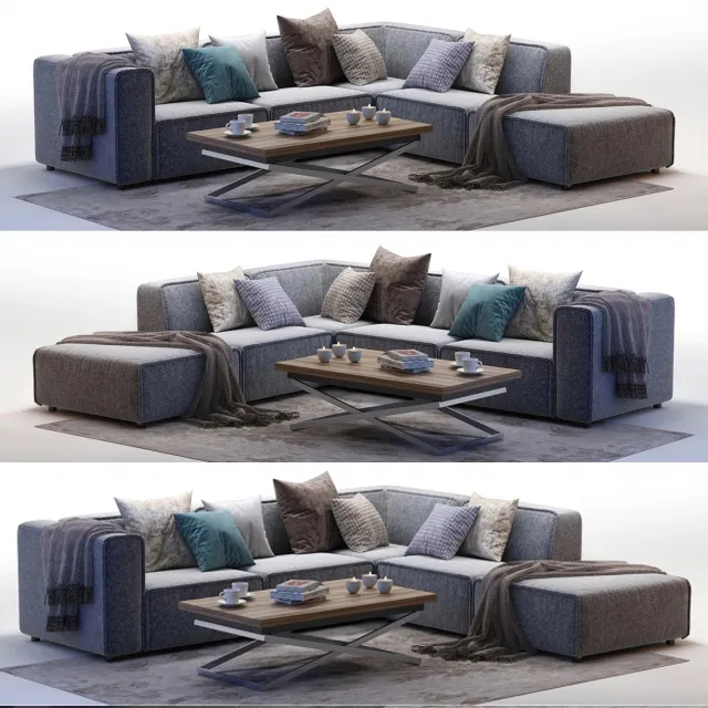 furniture - BoConcept_Carmo4 Sofa 3D Model