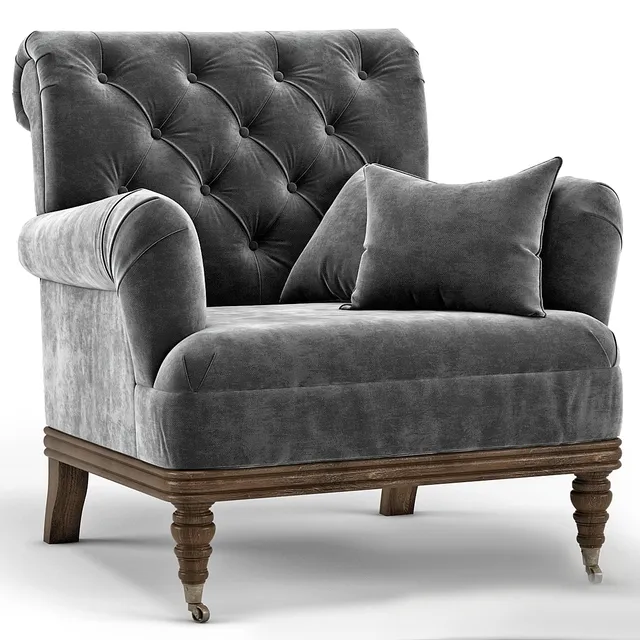 furniture - Bogard Accent  armchair 3D Model