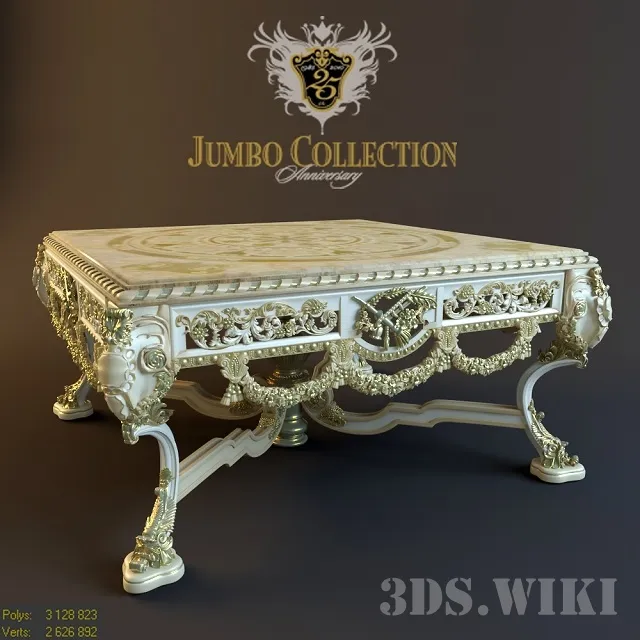 furniture - Boiserie Italia table. art. BG-300-172 3D Model