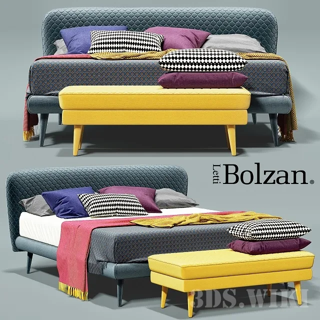 furniture - Bolzan Letti Corolle bed 3D Model