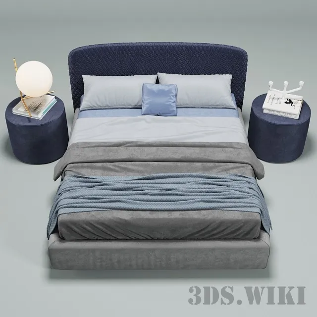 furniture - Bolzan Letti Corolle bed 3D Model