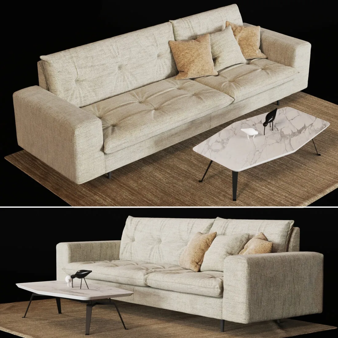 furniture - Bonaldo Avarit  Sofa 3D Model