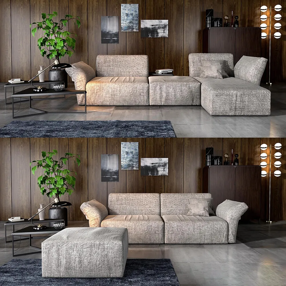 furniture - Bonaldo Cortina sofa 3D Model