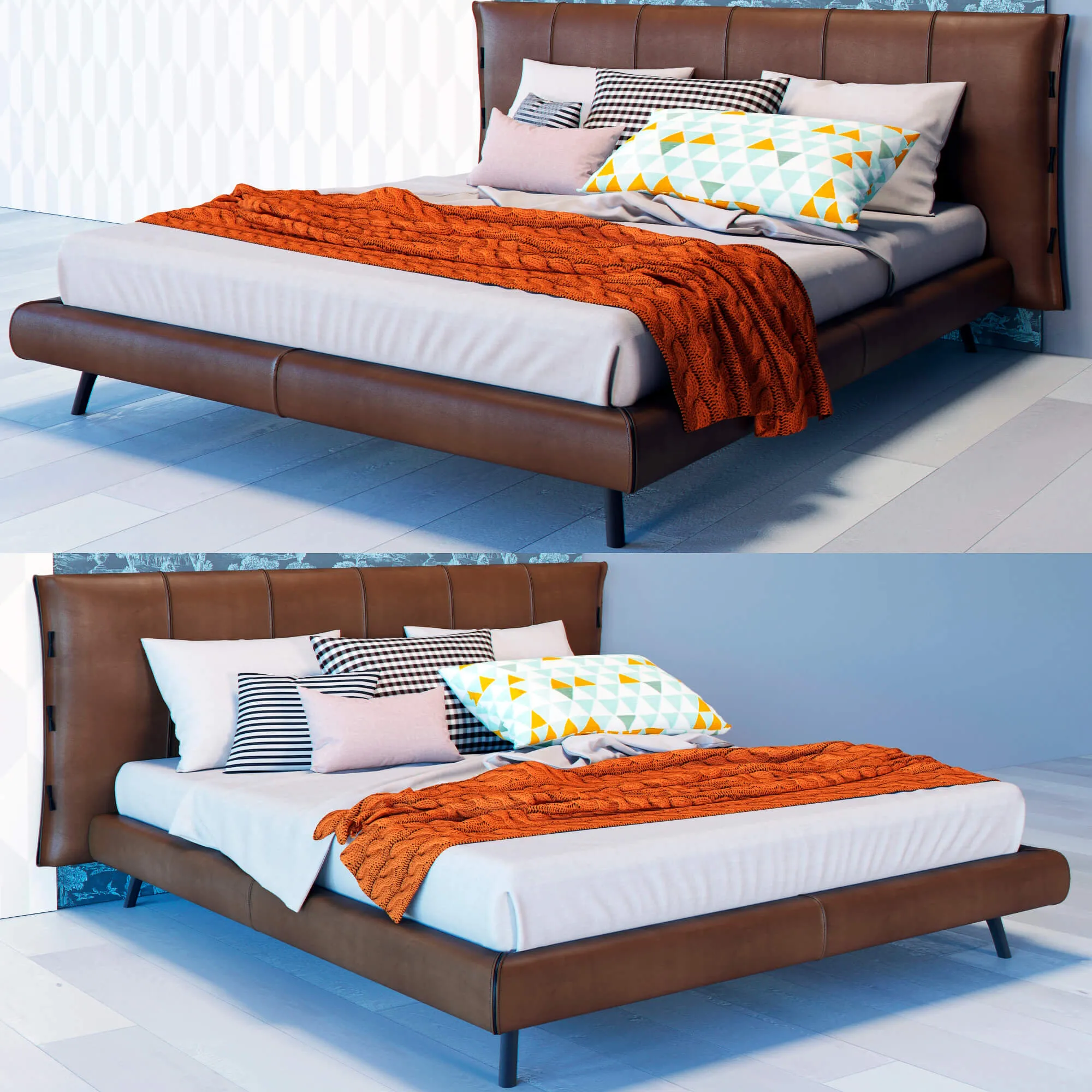 furniture - Bonaldo cuff bed 022 3D Model