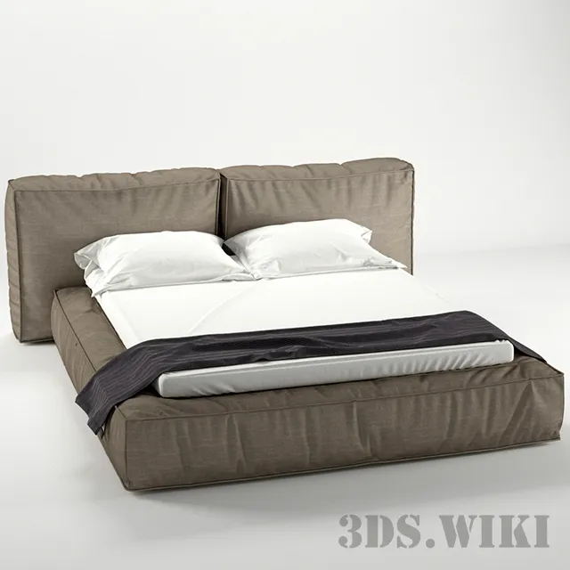 furniture - Bonaldo Fluff bed from Italy 3D Model