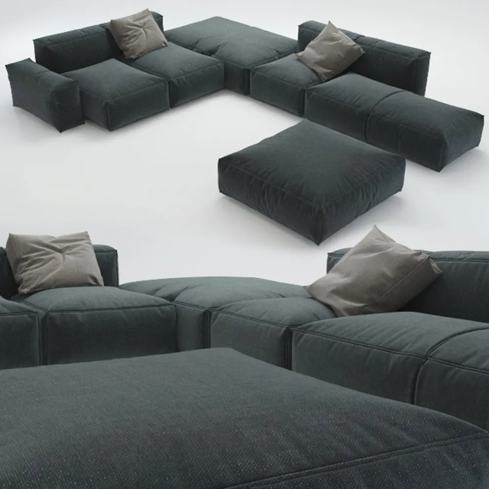 furniture - Bonaldo Peanut B Composizione 6 Sofa 3D Model