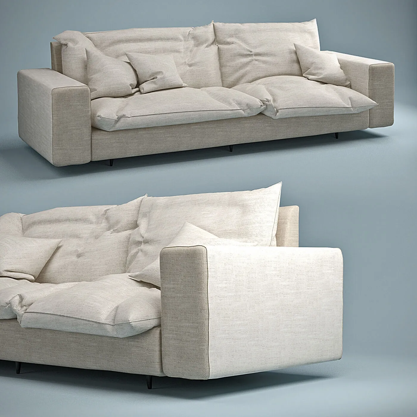 furniture - Bonaldo sofa 8 3D Model