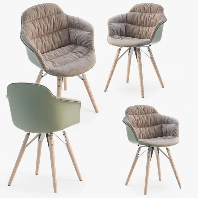 furniture - Bontempi Mood covered armchair 3D Model