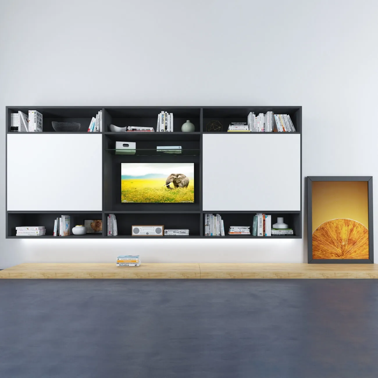 furniture - Bookcase 002 3D Model