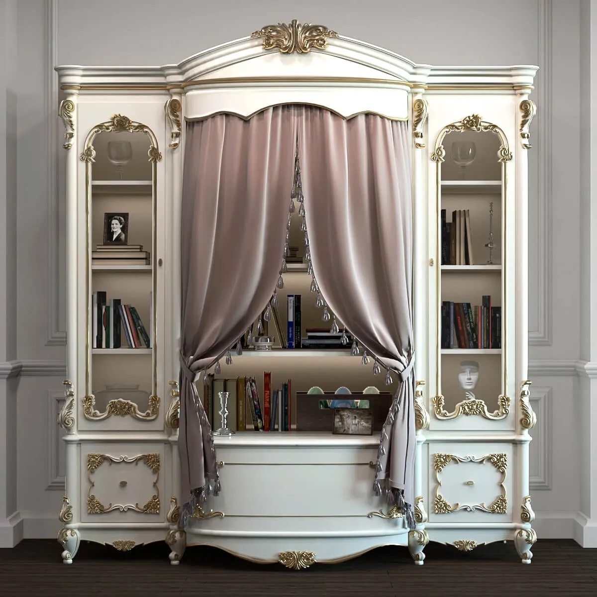 furniture - Bookcase 01 3D Model