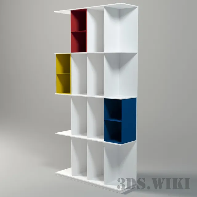 furniture - Bookcase Division 3D Model