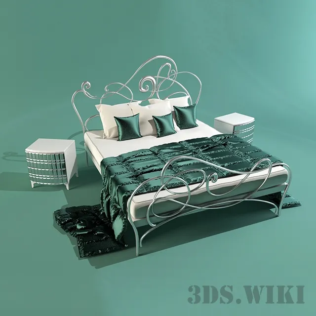 furniture - BOVA Melbourne bed 3D Model