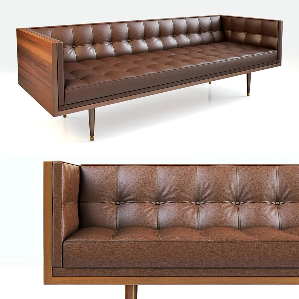 furniture - Box large sofa 2200 3D Model