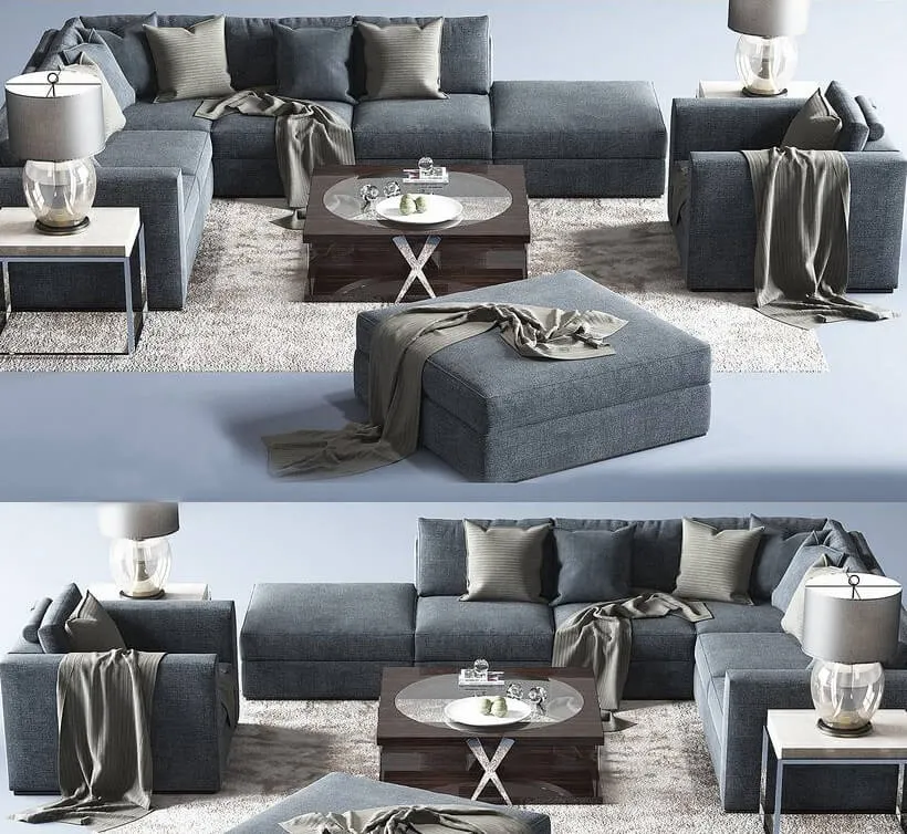furniture - Braque large sofa maxbrute 3D Model