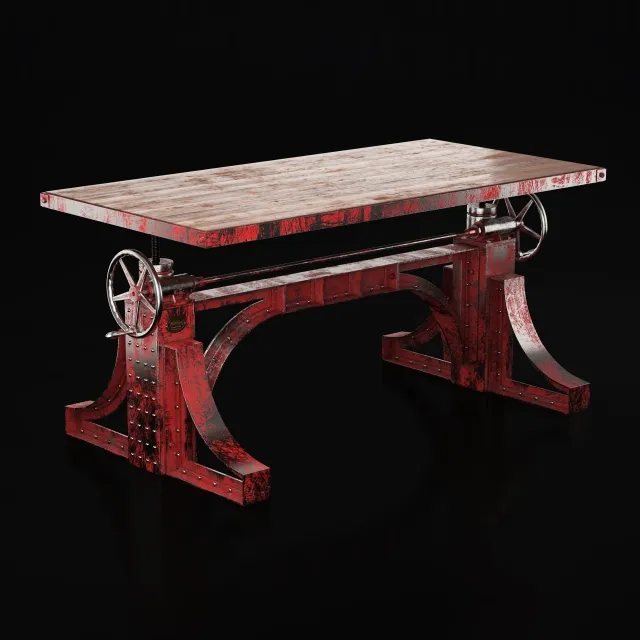 furniture - Bronx Crank table 3D Model
