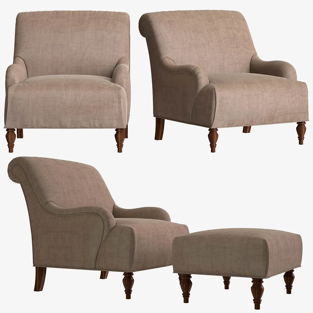 furniture - Broyhill_Isla Chair 3D Model