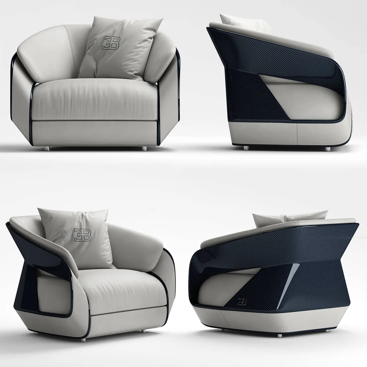 furniture - Bugatti Home Royale armchair 3D Model